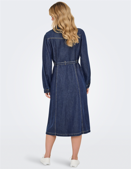 OnlJulie Denim Kjole - Dark Blue Denim